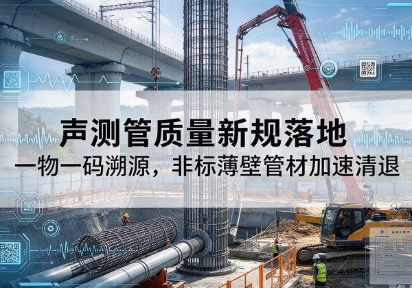 石棉声测管质量新规落地，一物一码溯源，非标薄壁管材加速清退